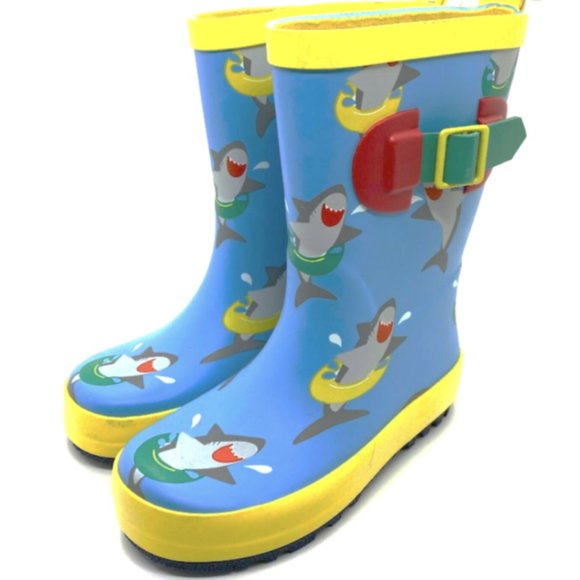 Sun Squad Shark Rain Garden Boots 